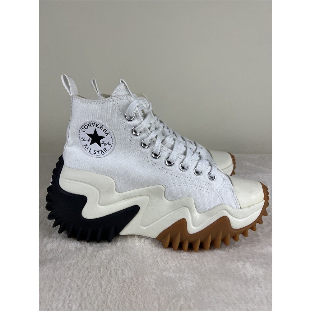 Converse Run Star Motion Platform White/Black/Gum Honey Women’s 8 & Men’s 6.5
